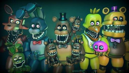 Animatronics de fnaf 4 consertados  Five Nights at Freddys PT/BR Amino