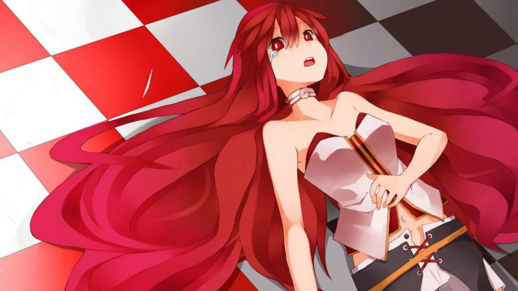 Anime girl red