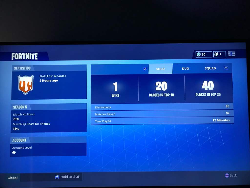 got my first solo win - 20 wins on fortnite