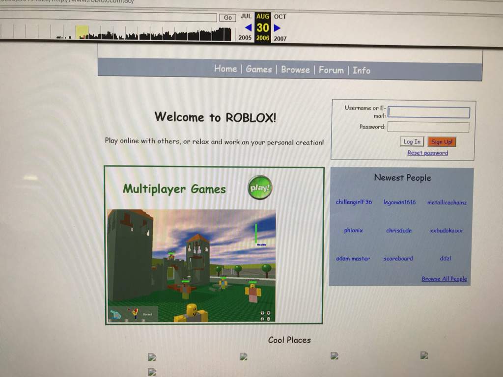 Old Roblox Website 2006