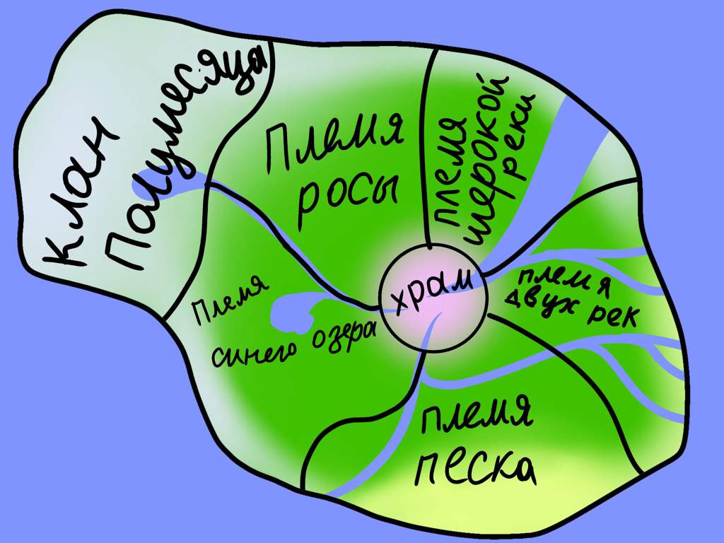 Коты воители карта озерной территории