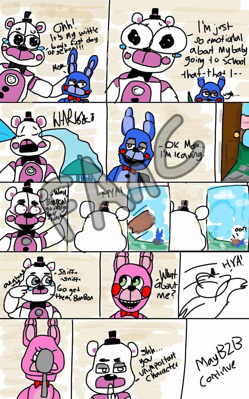 BonBon's First Day of School (comic) | Five Nights At Freddy's Amino