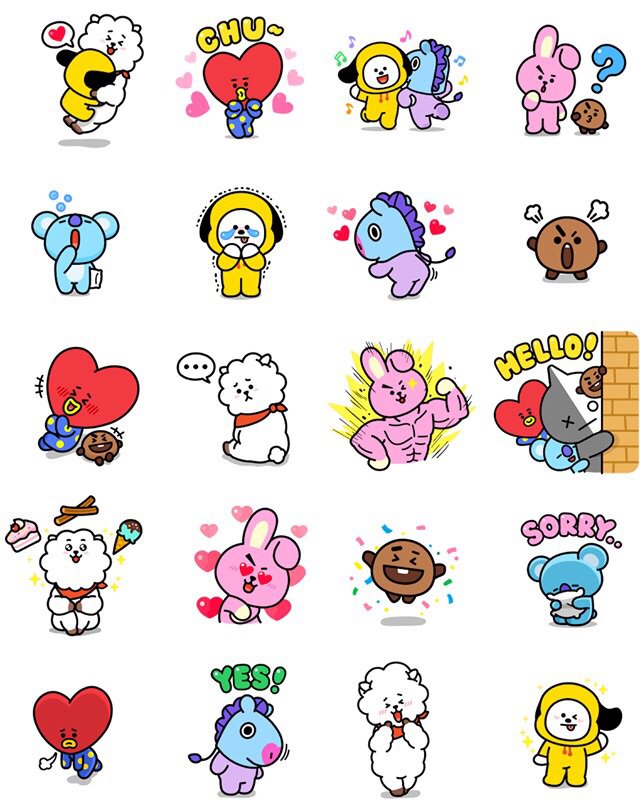 Universtar BT21 Debuts on FB Messenger | Park Jimin Amino