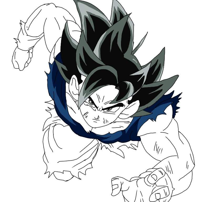 Imagens Do Goku Instinto Superior Completo Para Colorir canvascanvaskle