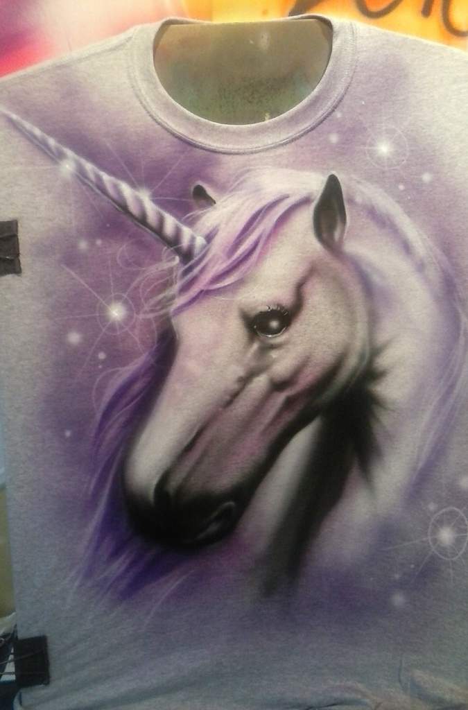 airbrush unicorn shirt