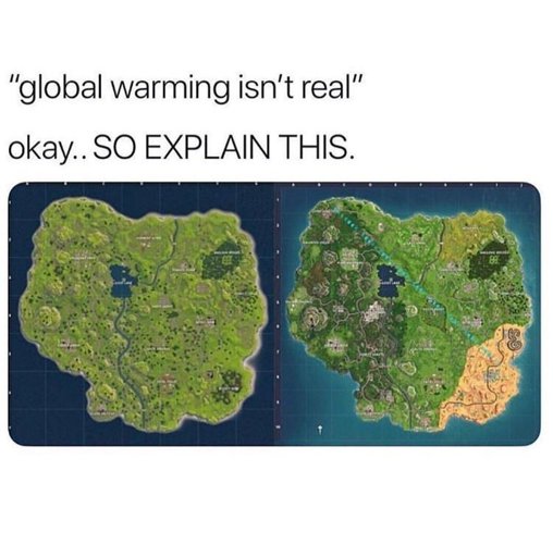 i want an explanation - fortnite global warming