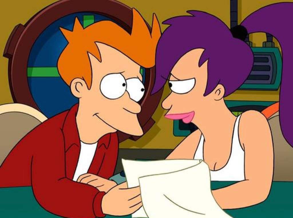 ━ ━ ━ ━ ━ ━ ━ ☆ ━ ━ ━ ━ ━ ━ ━. Fry and Leela are a great couple because the...