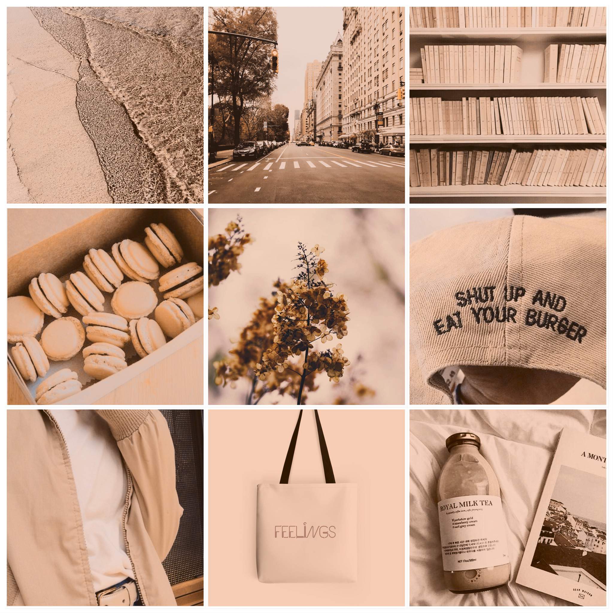 Beige Virgo Rising, Leo Sun, & Cancer Moon Aesthetic/ Moodboard ...