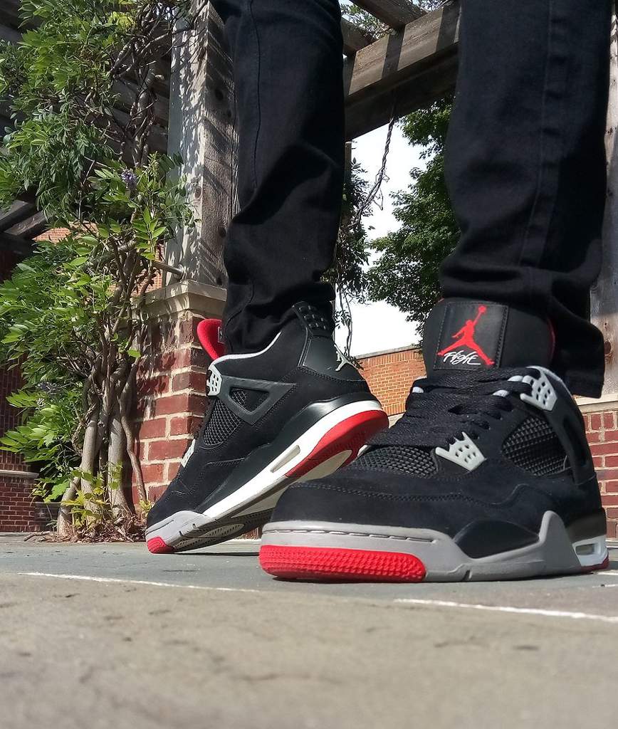 bred 4s on feet