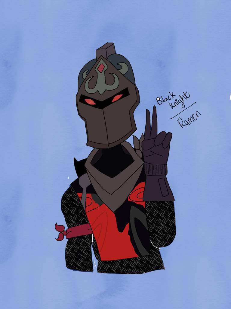 my digital art that would be released to the fortnite animo there s not much to explain then that s it s a drawing of the black knight - fortnite black knight art