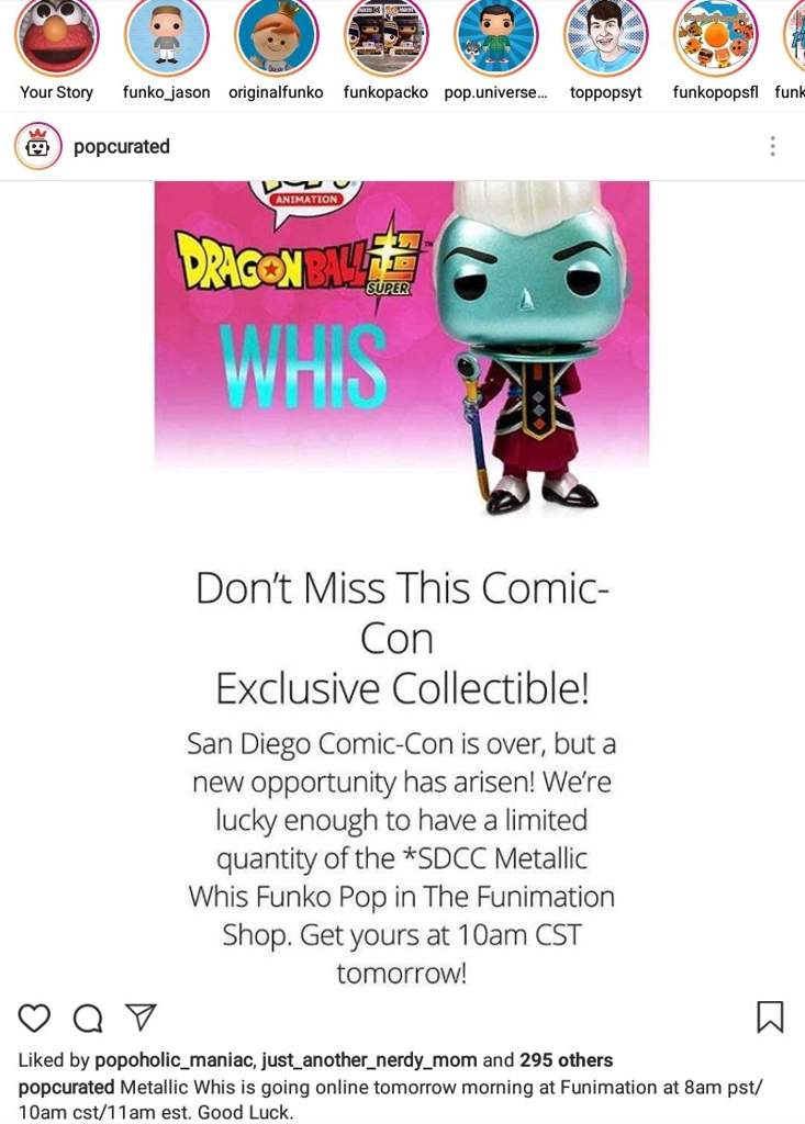 metallic whis funko pop