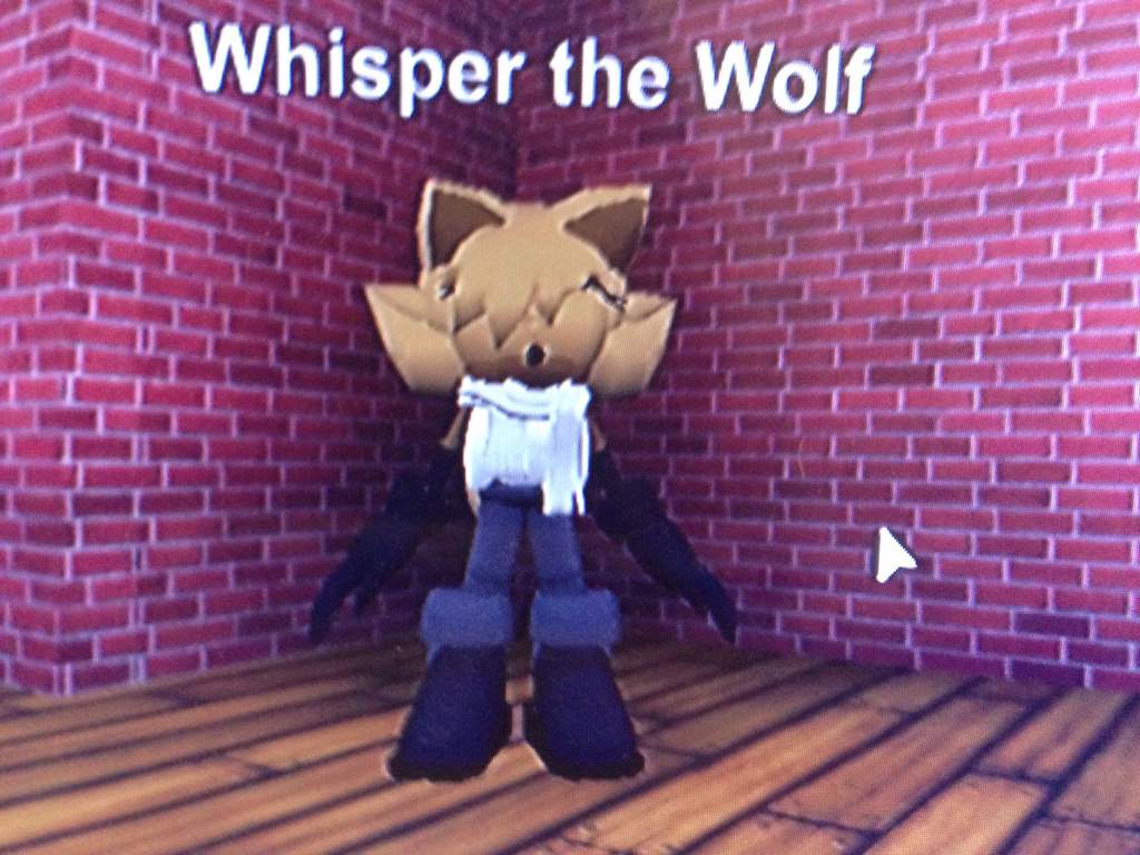 Whisper The Wolf In Roblox Game Crossover 3d Sonic Rp V3 Sonic