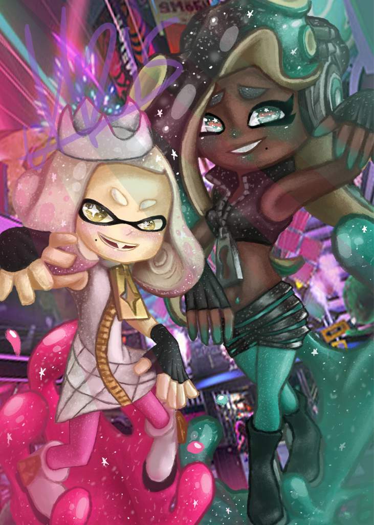 🦑Off the hook fanart🐙 | Splatoon2》 Amino