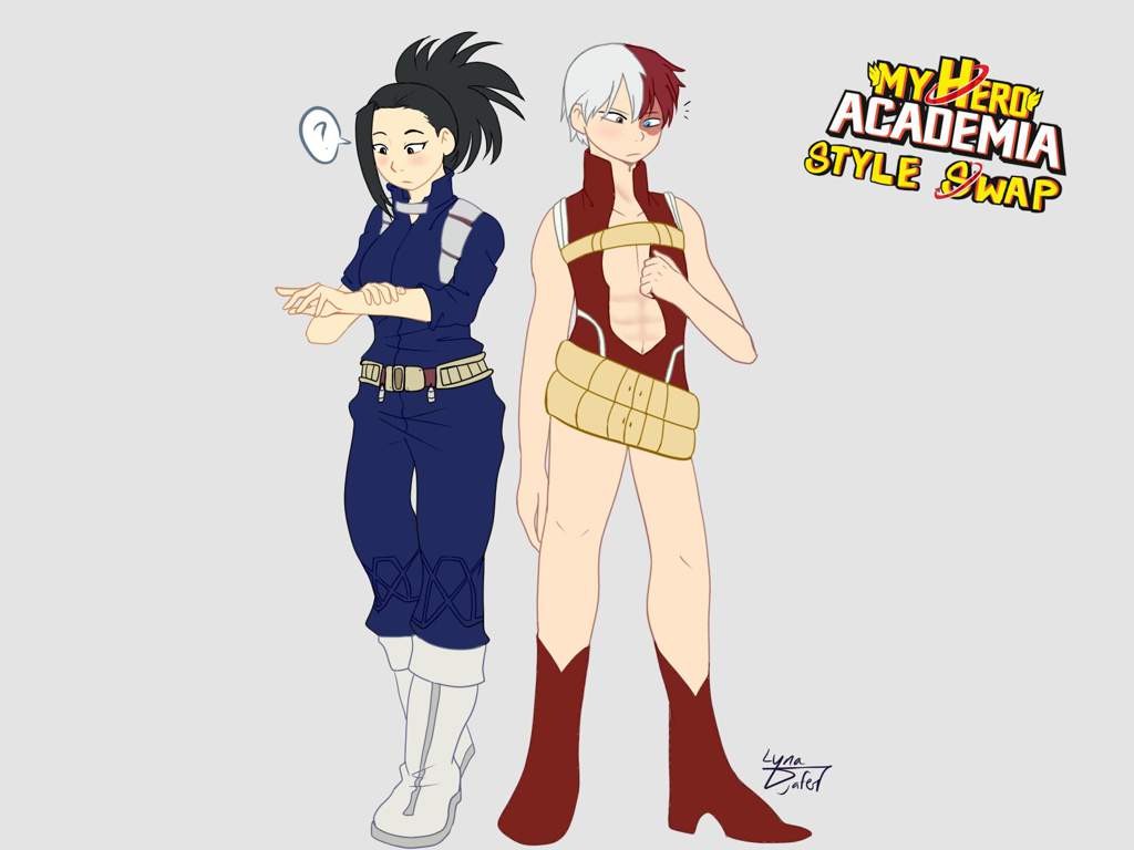 Style Swap: Todoroki and Momo | My Hero Academia Amino