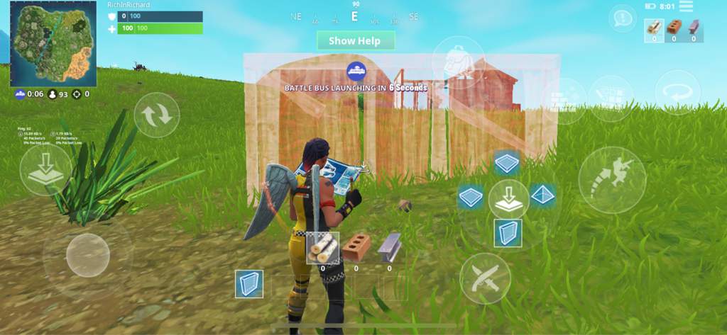 you get the separate slots in extra buttons in hud layout - build fight fortnite mobile