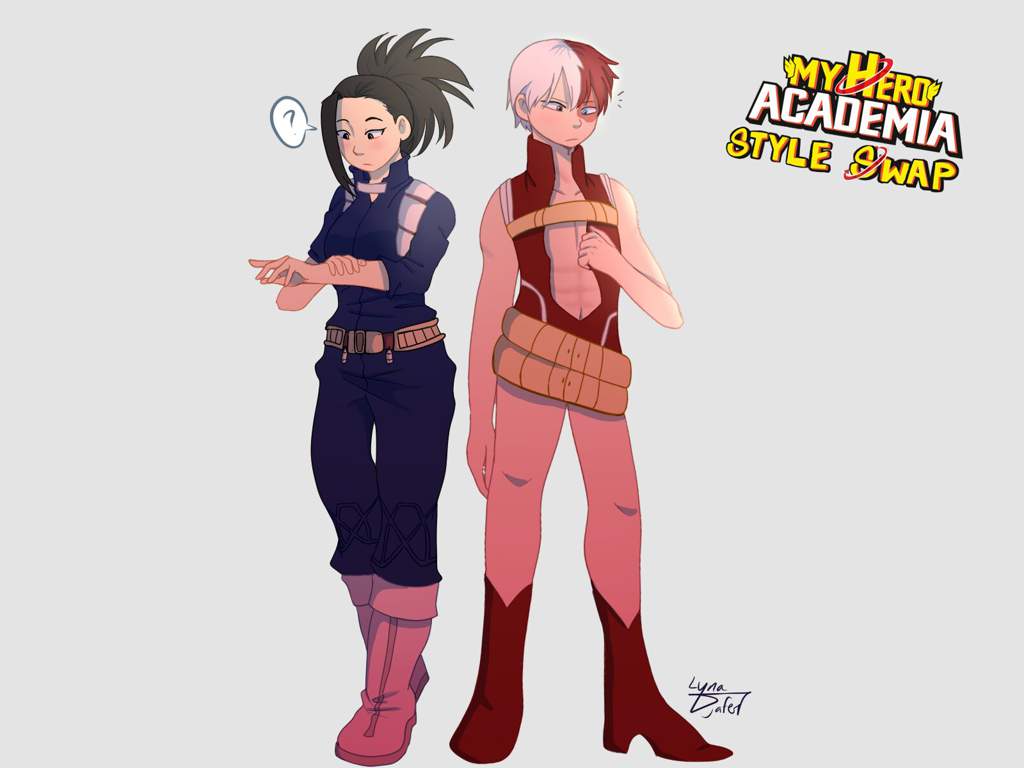 Style Swap: Todoroki and Momo | My Hero Academia Amino
