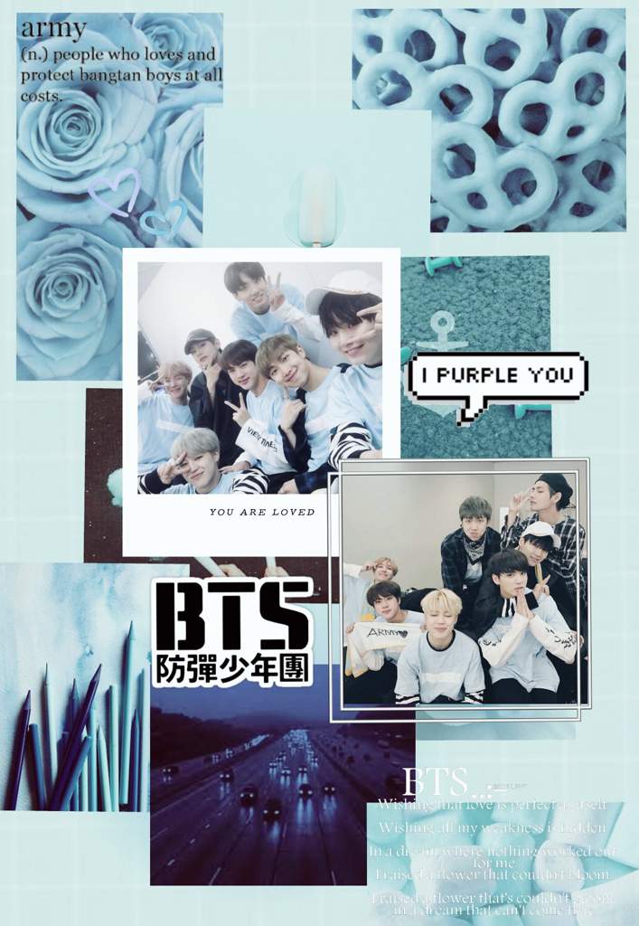 BTS aesthetic background and logo  ARMY's Amino