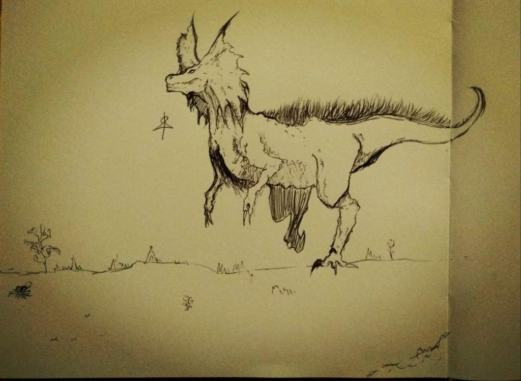 Dessin Grand Jaggi Fait Avec Modèle Et Stylo Noir