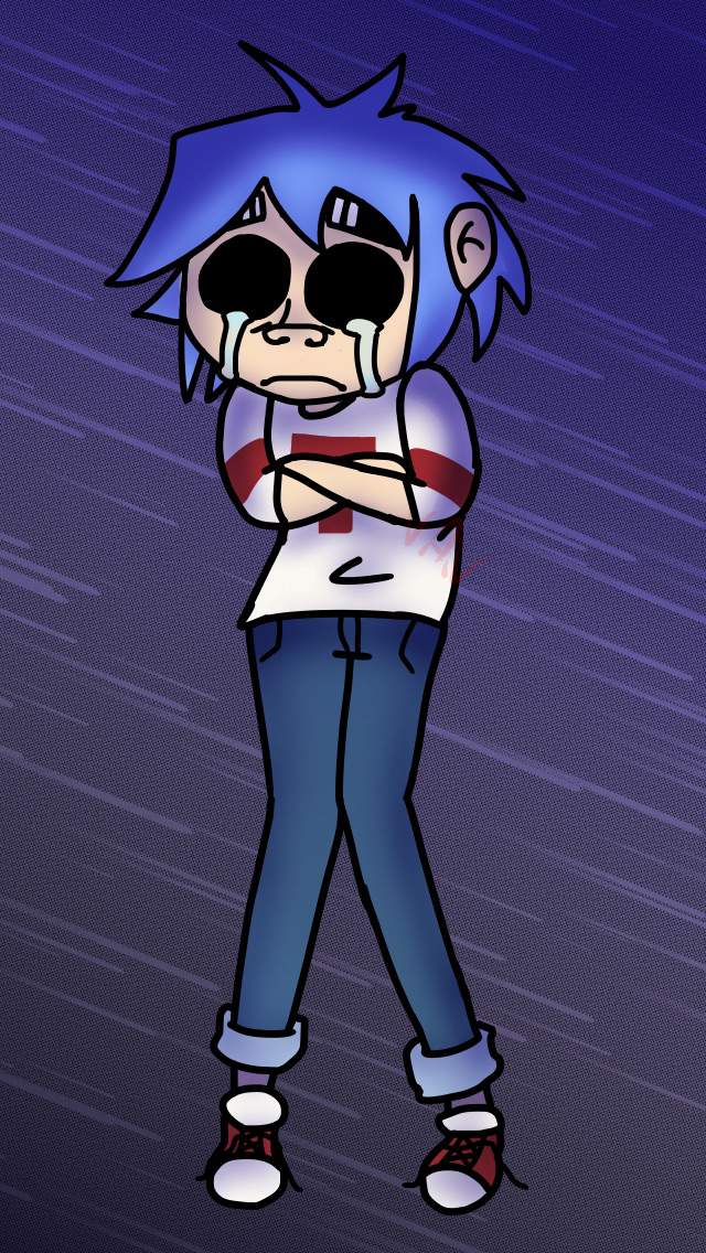 Crying 2D | Gorillaz Amino