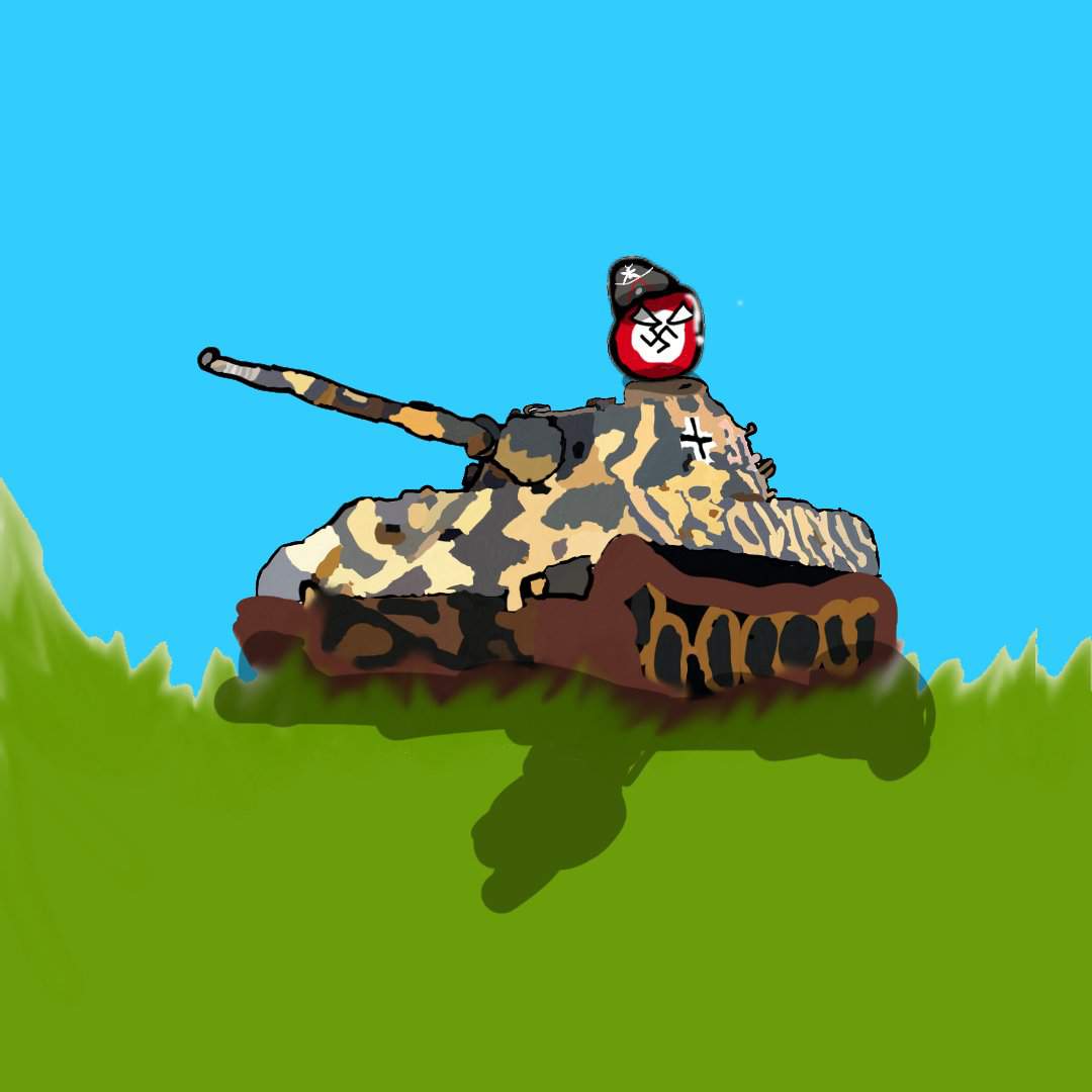 Germany in a king panzer | Polandball Amino