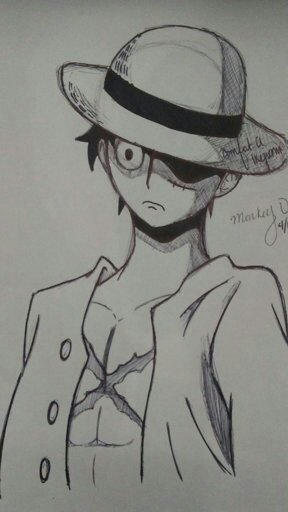 Monkey D Luffy from the anime One Piece | Art Amino