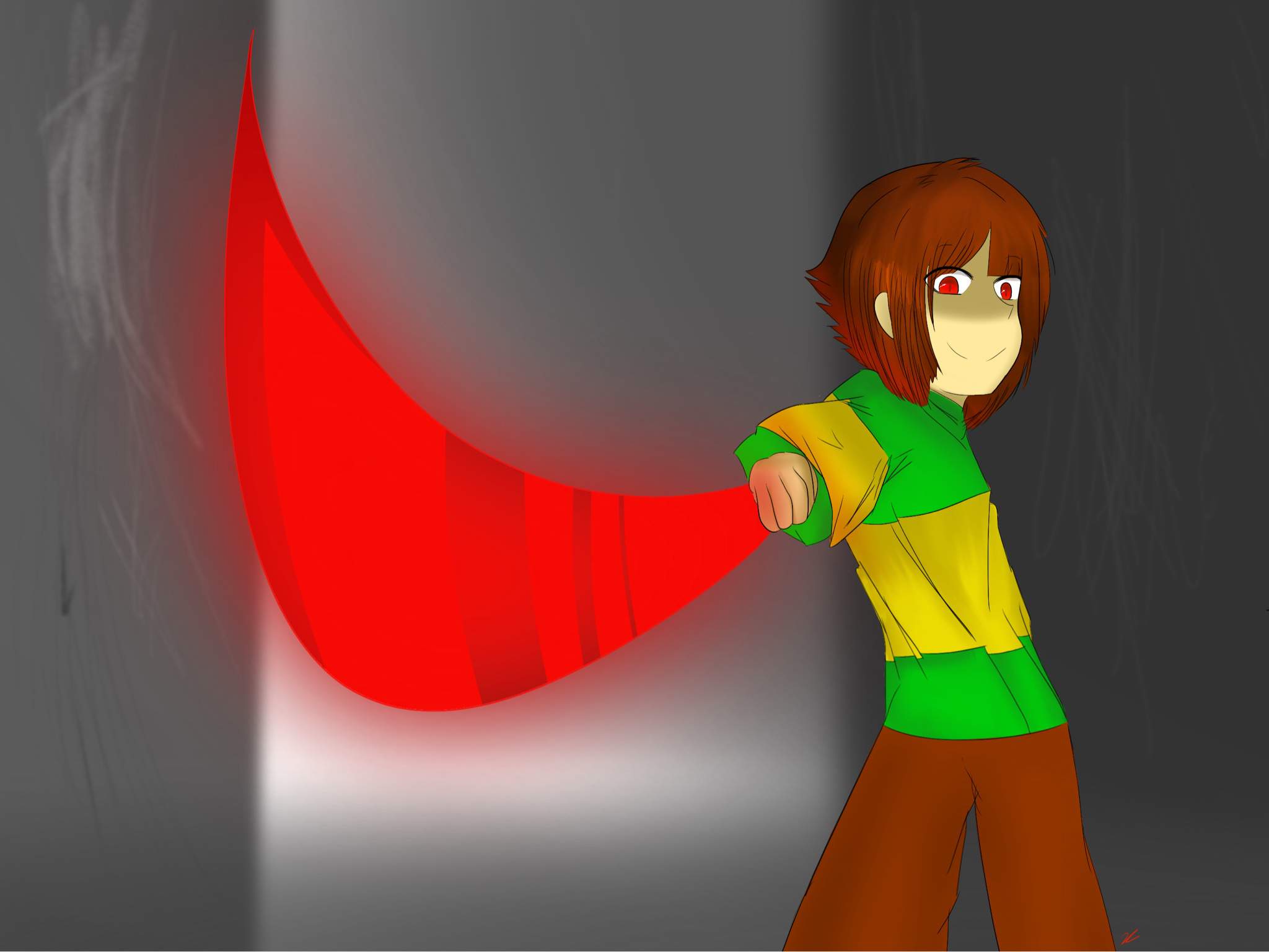 Dark | Chara | Glitchtale Amino