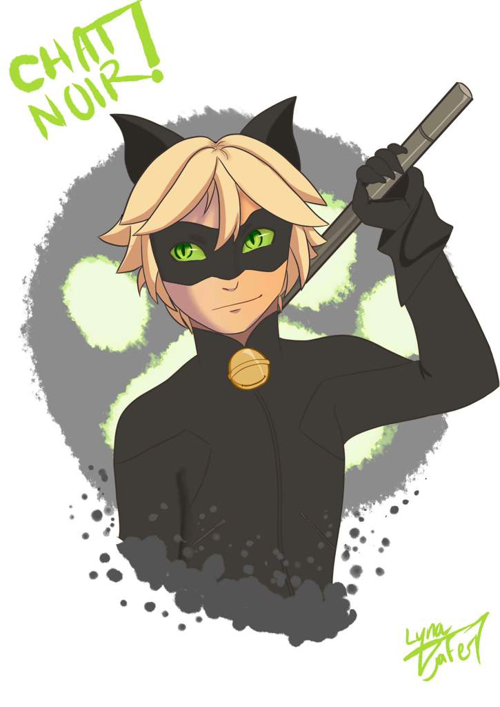 Drawing I did of ladybug and Cat noir! :) | Miraculous Amino