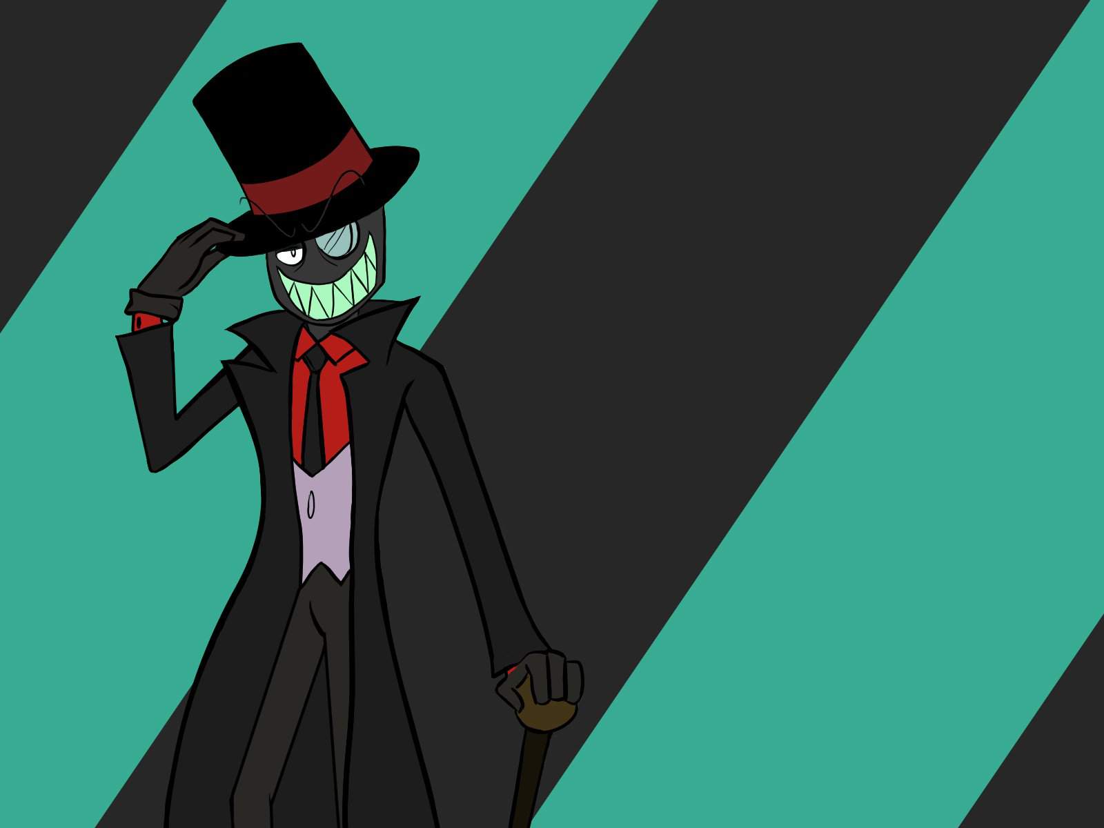 Primero dibujo digital de Black Hat! | Villanos/Villainous •Español• Amino