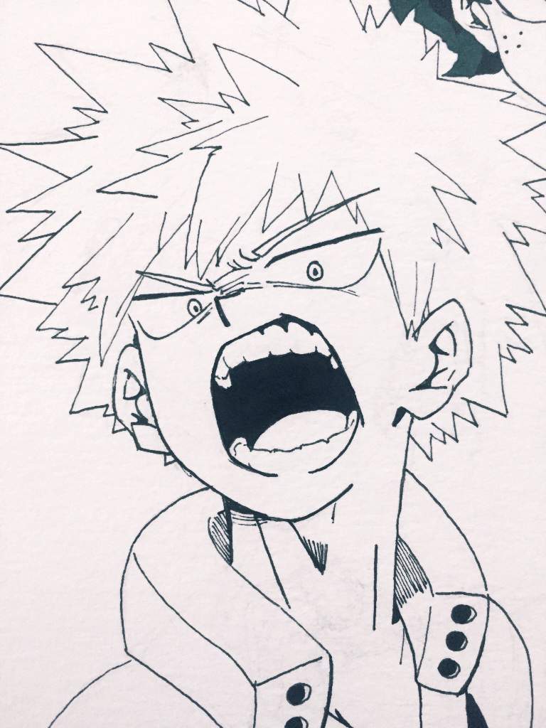 Easy Drawings To Draw Bakugo