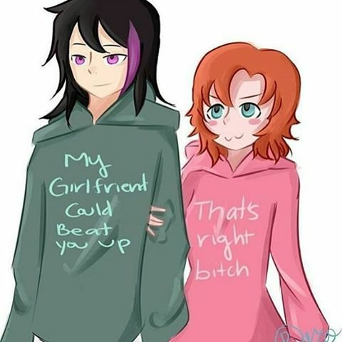 Ren and Nora look so cute together in this picture!!!! | RWBY Amino