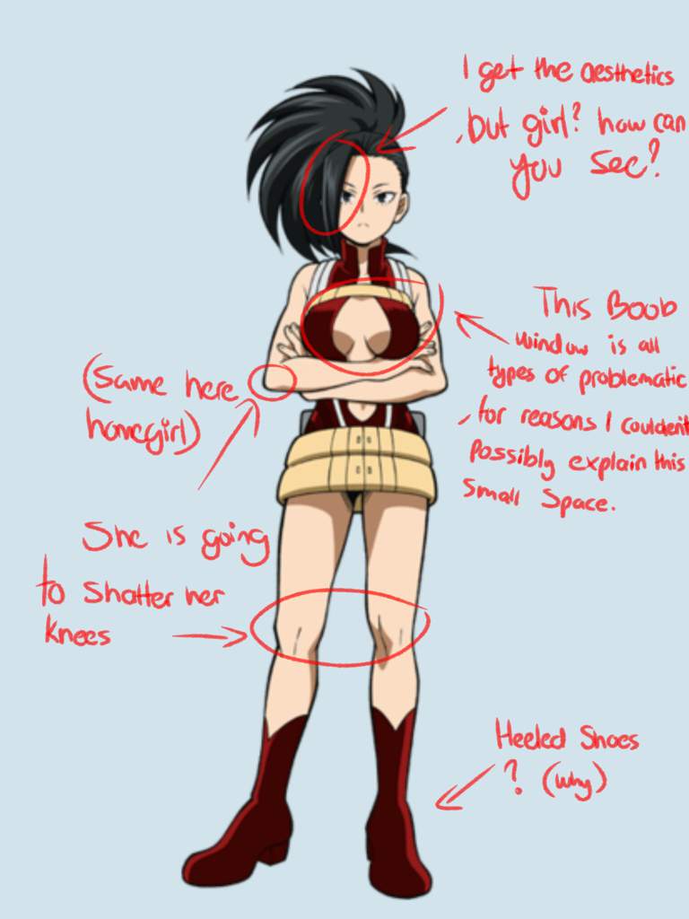 Day 22 Outfit Redesign : Yaoyorozu Momo.