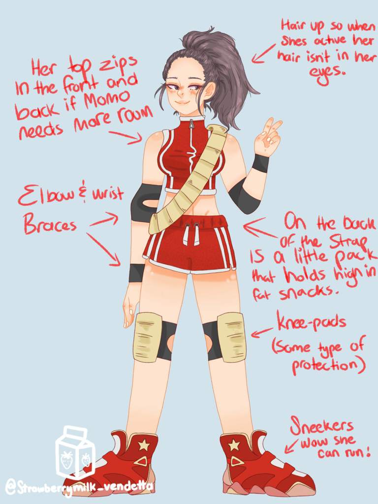Day 22 Outfit Redesign : Yaoyorozu Momo.