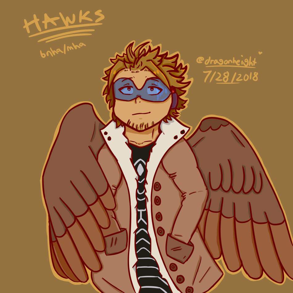 hawks drawing | kfc man | My Hero Academia Amino