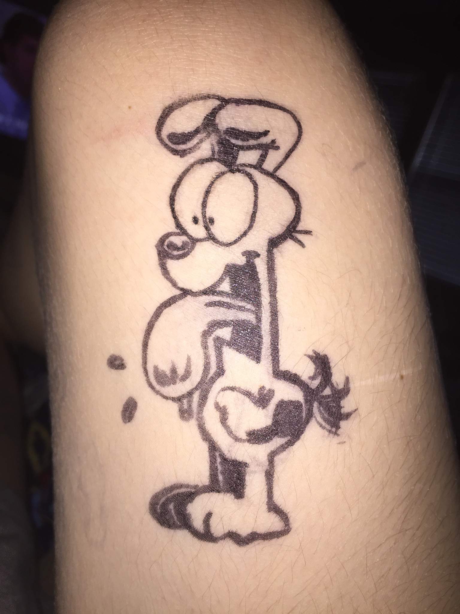 Comm info/my sharpie odie tattoo | Furry Amino