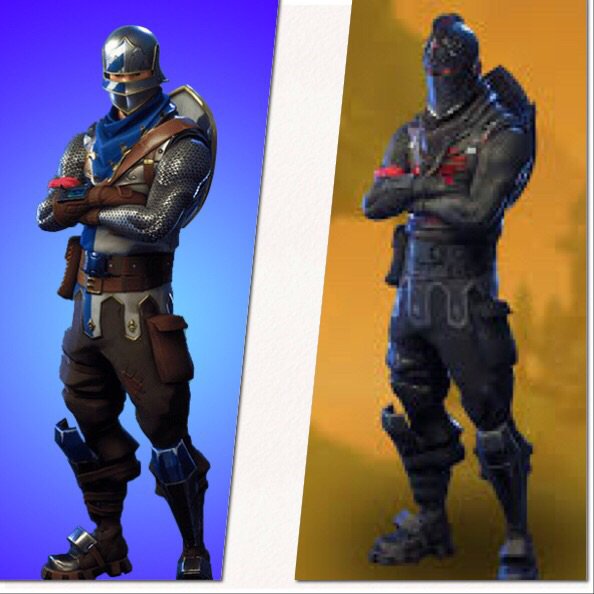 blue squire left dark knight right - blue squire fortnite costume