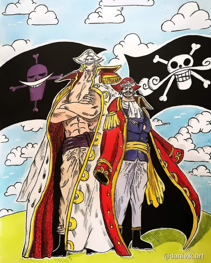 Finally Done The 2 legends Whitebeard and Gol D. Roger 🔥💀 | One Piece Amino