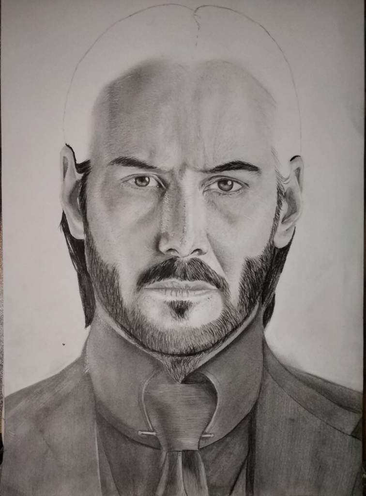 Pencil Portrait of John Wick (Keanu Reeves) | Arts And OCs Amino