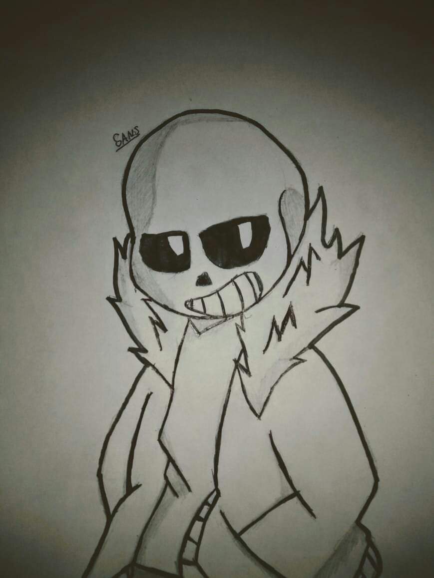 Um desenho aleatorio do sans!! | Undertale Amino Brasil (UT) Amino