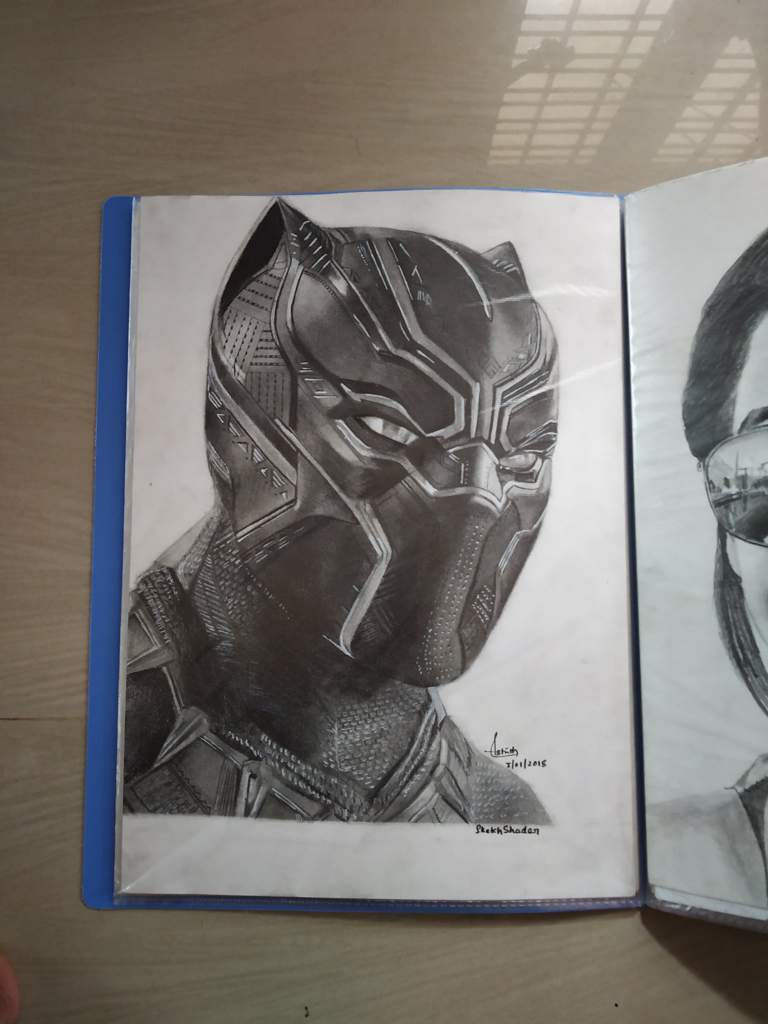 Pencil drawing of Black Panther | Arts And OCs Amino