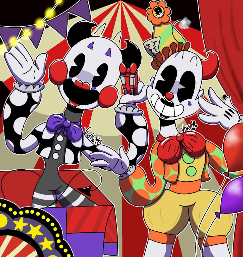 ɢɪғᴛs & ᴊᴏᴋᴇs •• Ennard and Puppet Traditional/Digital Fanart Five