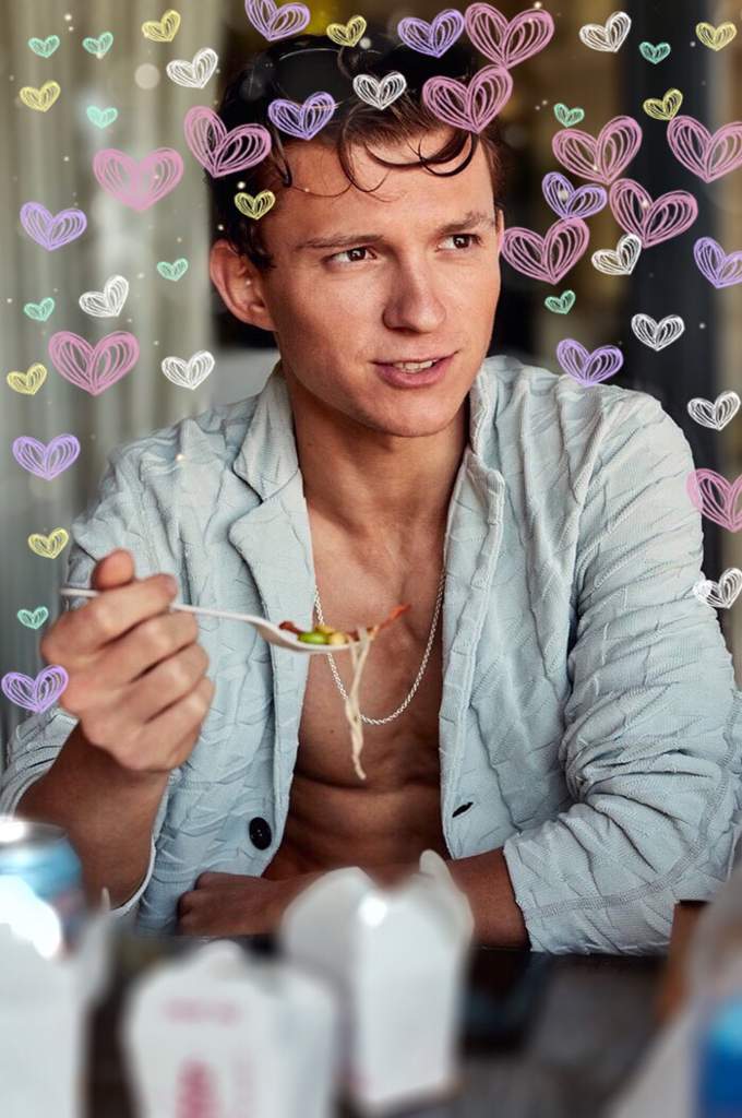 Tom Holland Heart Background