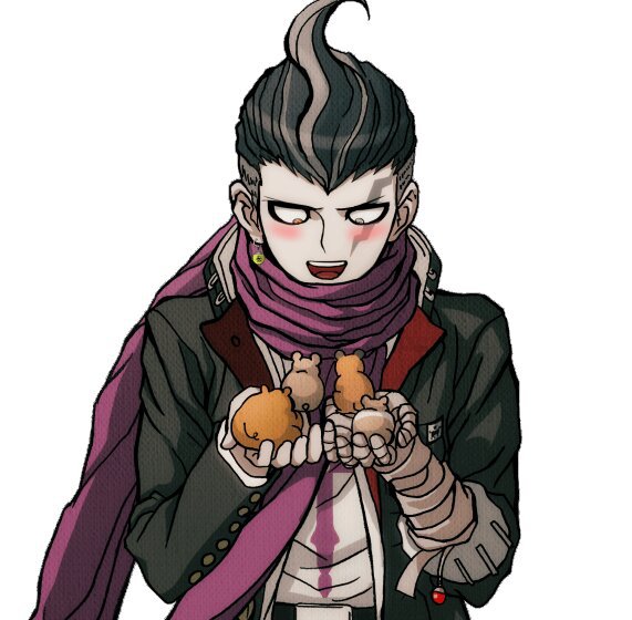 Blushing Gundham sprite edits | Danganronpa Amino