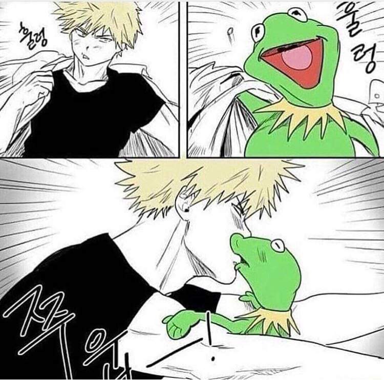 This is for all my Bakugo X Kermit shippers out there.