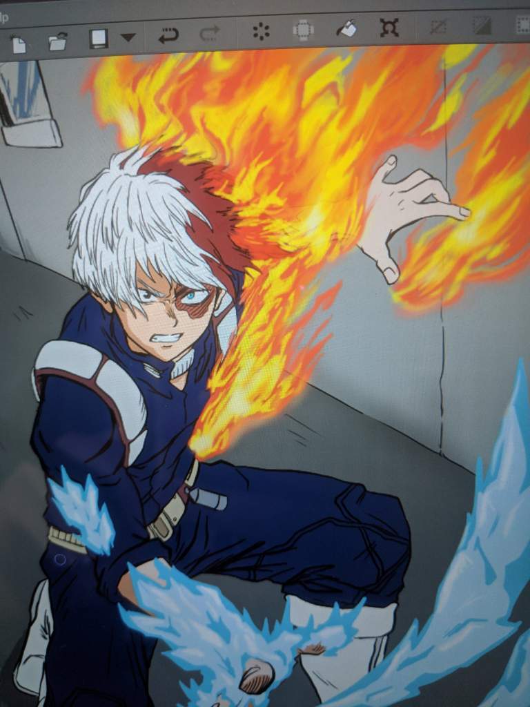 Todoroki Shoto fire and ice | My Hero Academia Amino