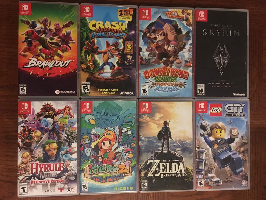 list of all physical switch games