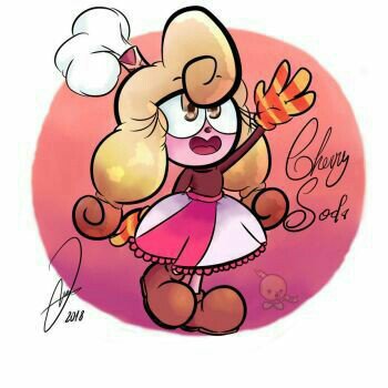 Como prometido fan art da cherry soda | Cuphead Amino PT-BR© Amino