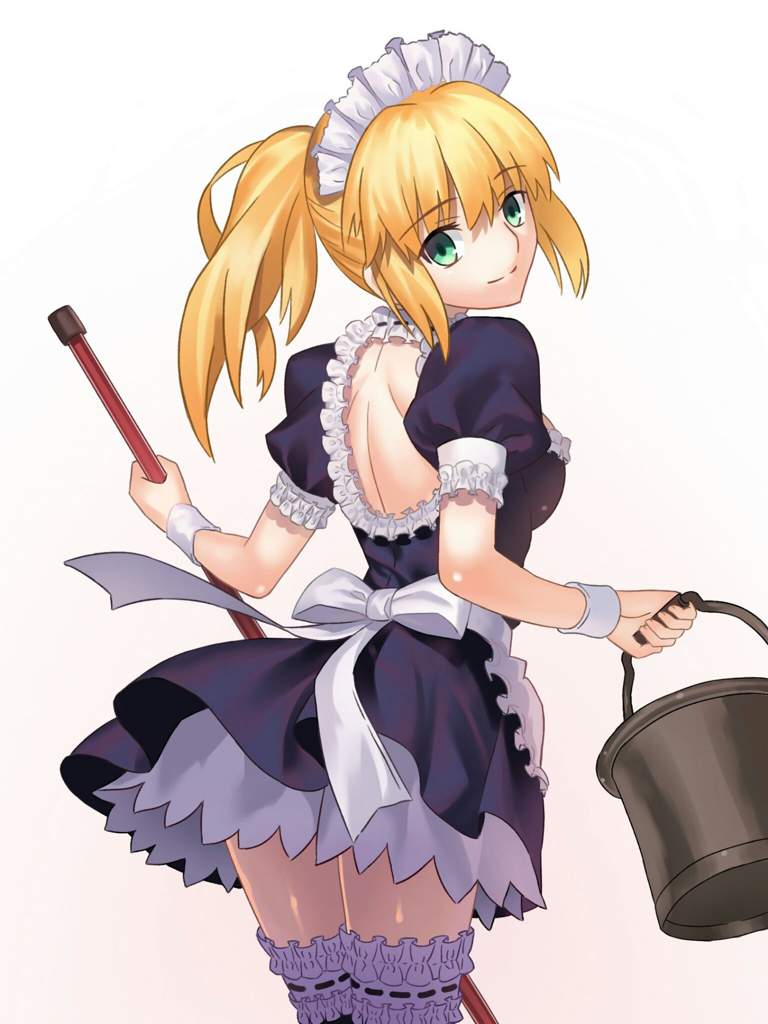 Skinny anime maid dickforlily