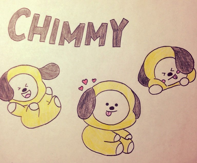 Drawing of BT21 Chimmy | BTS Amino