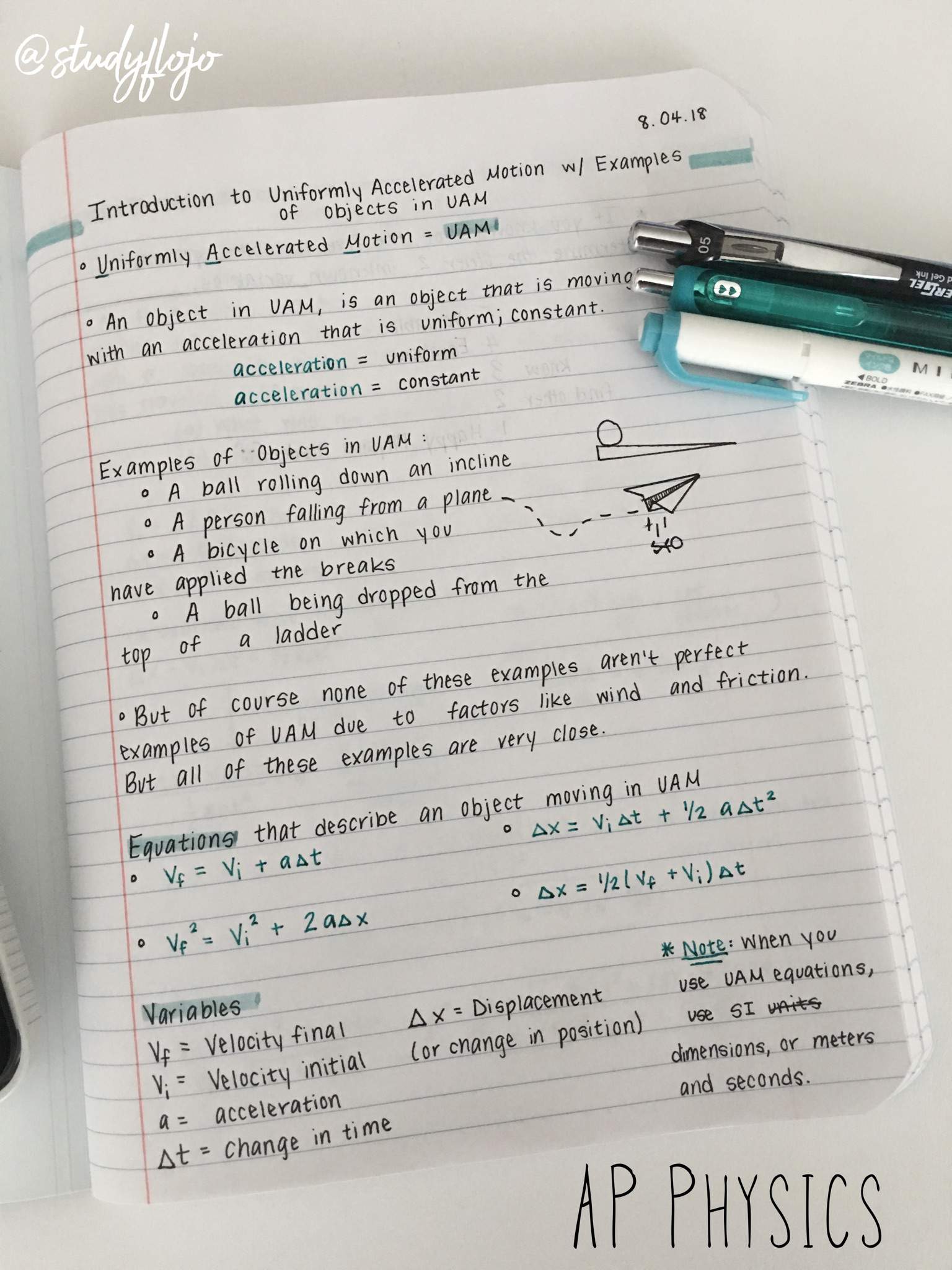 AP Physics Notes ⚗️ | Studying Amino Amino