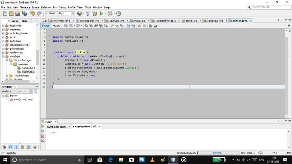 Creating GUI in java | Programming and Technology Amino